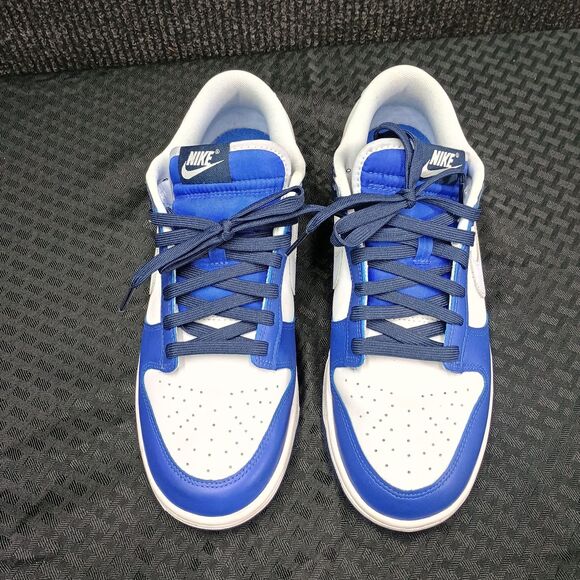 Nike Dunk Low Game Royal Navy Blue/White Mens 10 Used FQ8826-100 No Box main image 5